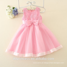 Princesa frocks designs rosa vestido de festa de casamento para 6 meses-13years meninas do bebê